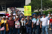 Protest of National Coordination of Education Workers (CNTE) in Mexico City