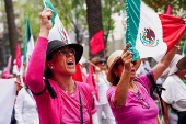 Protest during the judicial and magistrate elections, in Mexico City