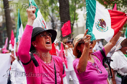 Protest during the judicial and magistrate elections, in Mexico City