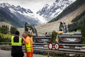 Aftermath of Birch Glacier collapse in Switzerland