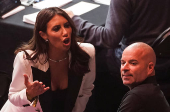 U.S. President Trump attends the UFC 316 event, in Newark