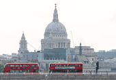 London view on the day when trade talks are due to take place between the U.S. and China, in London
