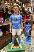 Figurine of Belgian soccer player Kevin De Bruyne produced in Naples