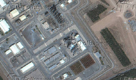 A satellite image shows the Arak nuclear facility in Iran