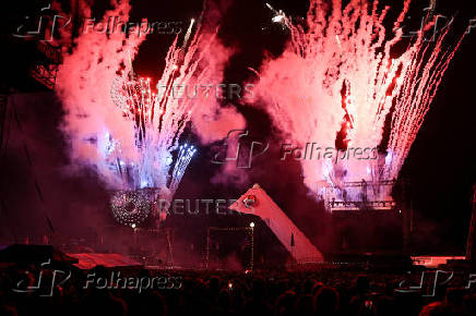 Glastonbury Festival in Britain