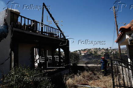 Wildfire erupts in Koropi, east of Athens