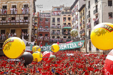 Todo listo para el comienzo de los Sanfermines