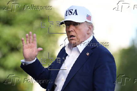 US president Trump returns to White House from weekend in New Jersey