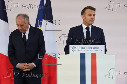 French President Emmanuel Macron addresses the armed forces
