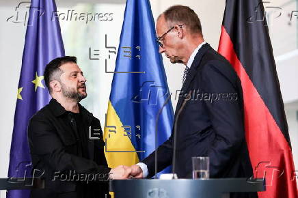 Ukraine's President Zelensky visits Berlin