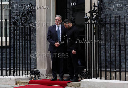 British PM Starmer and Ukrainian President Zelenskiy meet in London