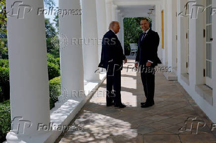 U.S. President Donald Trump meets Polish President Karol Nawrocki in Washington
