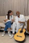 O casal Flora Gil e Gilberto Gil 