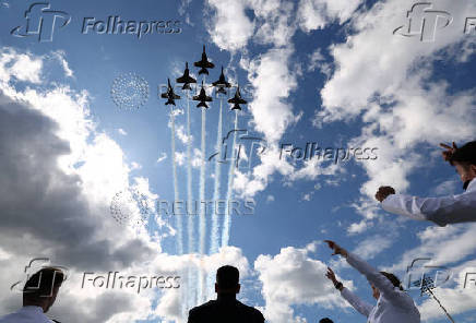 Graduation and Commissioning Ceremony at the U.S. Naval Academy in Annapolis, Maryland