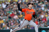 MLB: Baltimore Orioles at Athletics
