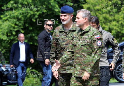 King Felipe VI of Spain visits Slovakia