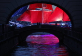 General rehearsal of the Scarlet Sails celebration in Saint Petersburg