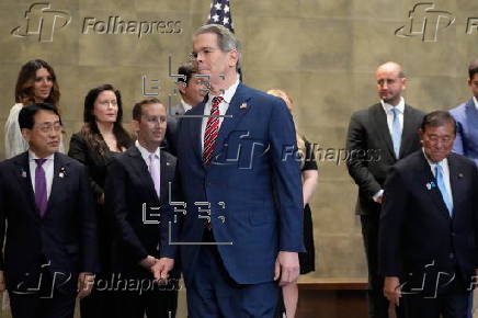 Japan's Prime Minister Shigeru Ishiba meets with US Treasury Secretary Scott Bessent