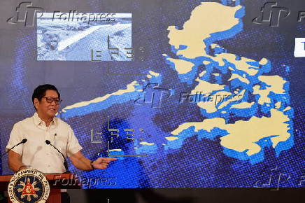 Philippine President Marcos holds press conference in Manila