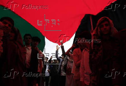 Pro-Palestinian rally in Sana'a