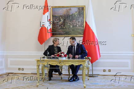 Swiss Federal President Karin Keller-Sutter visits Warsaw