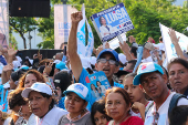 La candidata presidencial Luisa González visita Guayaquil, Ecuador