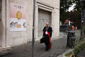 General congregation meeting ahead of the conclave to elect the next pope, as seen from Rome