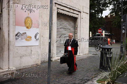 General congregation meeting ahead of the conclave to elect the next pope, as seen from Rome