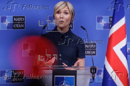 Icelandic Prime Minister Kristrun Frostadottir visits NATO Headquarters in Brussels