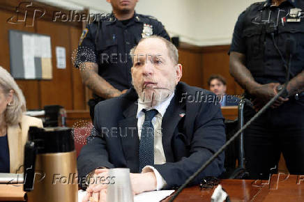 Harvey Weinstein appears at Manhattan Criminal Court for his rape and sexual assault trial, in New York City