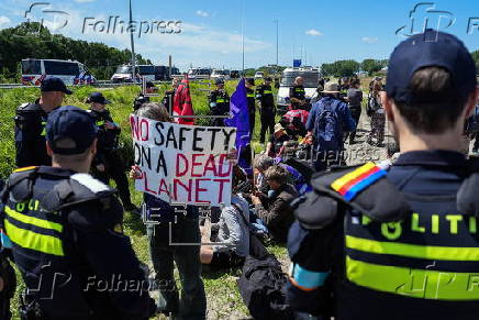 Extinction Rebellion protest ahead of NATO Summit 2025