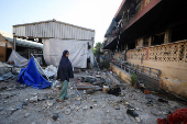 Aftermath of Israeli attacks, in Gaza City