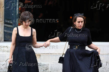 Funeral of late French talk show host and TV journalist Thierry Ardisson in Paris