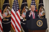 Signing ceremony for GENIUS Act at the White House in Washington