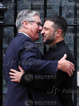 British PM Starmer and Ukrainian President Zelenskiy meet in London