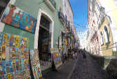 Vista do Pelourinho, no centro de Salvador (BA)