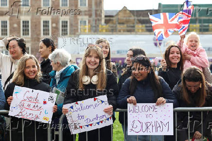 Britain's King Charles distributes Maundy money in Durham