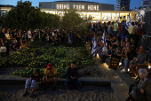 Protest to demand the release of Israeli hostages in Gaza, in Tel Aviv