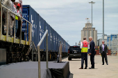 FILE PHOTO: U.S. President Joe Biden vistis the Lobito Port Terminal