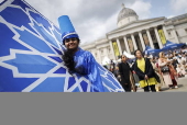 Eid al-Adha celebrations in London's Trafalgar Square