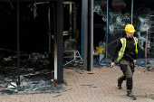 Aftermath of riots in Ballymena