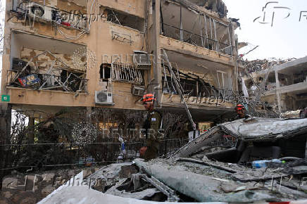 Aftermath of missile attack from Iran on Israel, in Ramat Gan