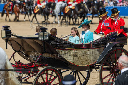 Trooping the Colour parade to honour Britain's King Charles on his official birthday in London