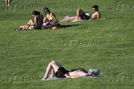 O dia da independência de 4 de julho é comemorado no Central Park Great Lawn.