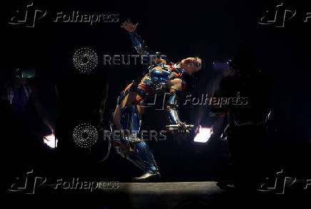 Katy Perry performs at the Kia Forum in Inglewood, California