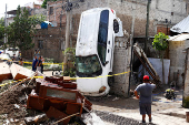 Aftermath of flooding caused by heavy rains, in Zapopan