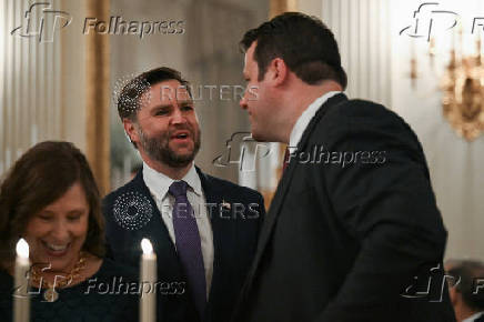 U.S. President Trump hosts a dinner with Republican Senators at the White House in Washington