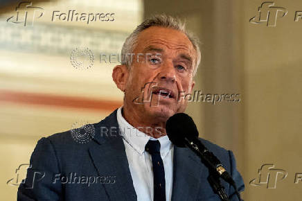 FILE PHOTO: HHS Secretary Robert F. Kennedy Jr. speaks at a Make Oklahoma Healthy Again kickoff event