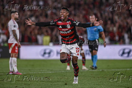 Partida válida pela Copa Libertadores da América entre Flamengo e Internacional