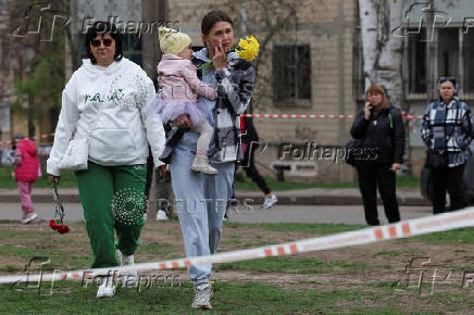 Aftermath of Russian missile strike in Kryvyi Rih